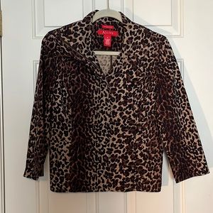 Leopard Cheetah Animal Print Zipper Jacket 8